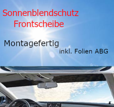 asomo-Schutzfolien schützen Kunststoff- und Lackflächen - SunTape  Frontscheiben-Sonnen-Blendschutz für Audi Modelle