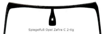 Preview: Das Bild zeigt die Skizze der Frontscheibe Opel Zafira C