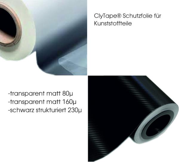 ClyTape® Universal-Schutzfolie-Set für Kunststoffteile im PKW Innenraum.