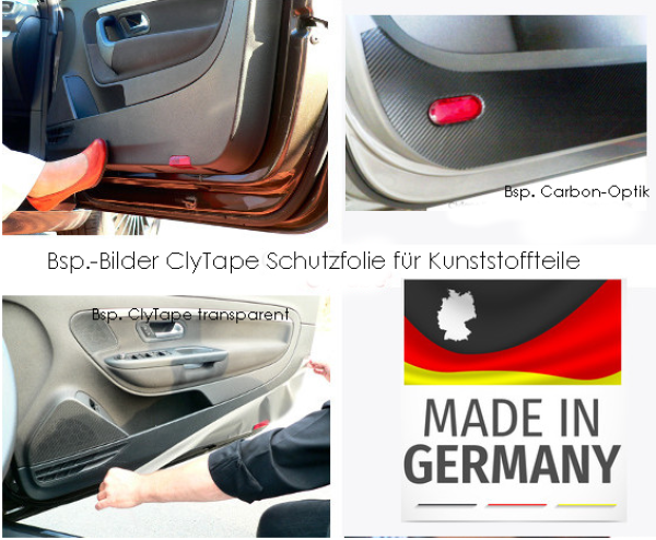 asomo-Schutzfolien schützen Kunststoff- und Lackflächen -  Kratzschutz-Trittschutz-Türverkleidungen für VW Modelle