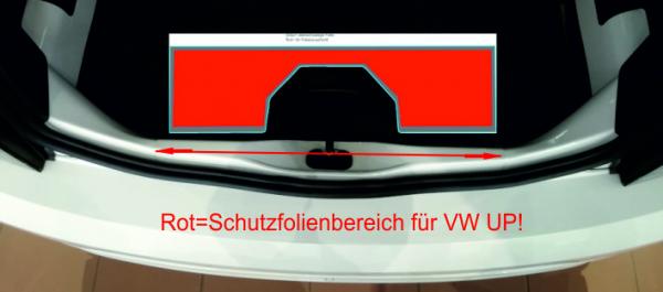ClyTape® Ladekantenschutz Innen Folie 230µ für VW UP! 5-türer 2011